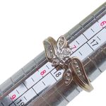 Solitaire GENUINE DIAMONDS  RING 10K YELLOW & WHITE GOLD Sz 7.25 Photo 7