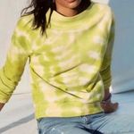 Anthropologie  Pilcro Cropped Tie Dye Yellow Crewneck Sweatshirt Photo 0