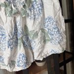 Piyama Maggie Pajamas Hydrangea Blue print button down shorts bottoms floral Size M Photo 6