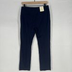Dana Buchman Ankle Pants Womens Medium Navy Blue Super Stretch Mid Rise Slim Fit Photo 1
