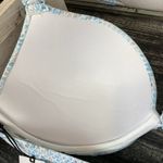 Shade & Shore  Blue Tan Gray Snakeskin Animal Print Underwire Contour Bikini Top Photo 3