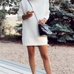 Free People  Ottoman Slouchy Tunic Sweater Dress in Ivory Size Large Photo 15