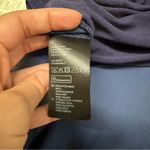 H&M Blue Satin Sleeveless Career V Neck Tank Top Blouse with Gold Buttons Size S Photo 3