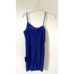 Lulus Cobalt Blue Sparkly Formal Asymmetrical Bodycon Mini Dress Size Medium NEW Photo 4