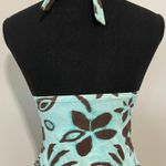 Sunsets Separates Vintage Halter Tankini Top Blue Size M Photo 1
