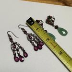 Avon / LC Signed Lot Of 2 Bead Dangle Drop Beaded Pierced Earrings Photo 5
