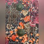 Christopher & Banks Women Jacket Blazer Size L Petite Button Floral Leaf Quilted Photo 5