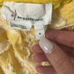 Anthropologie  Yvonne Butter Yellow Textured Button Down Puff Sleeve Top Small Photo 4