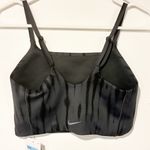 Nike  Women's One Light-Support Lightly Lined‎ Longline Printed Sports Bra Black Photo 4
