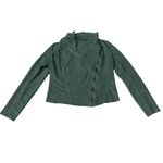 BLANK NYC Faux Suede Sage Olive Green Moto Jacket Photo 1