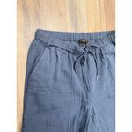 Quince Organic Cotton Gauze Wide Leg Pants Navy Size Small NWT Lightweight Photo 5