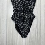 Loft Ann Taylor Beach Floral Daisy Tie Waist Faux Wrap One Piece Swimsuit size 2 Photo 4