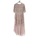 Mac Duggal  93681 Lilac Beaded Butterfly Sleeve Layered Gown 10 Photo 2