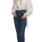 Mango MNG Slim Copped Dark Blue Jeans NWT Plus 16 Photo 1