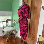 DO+BE NWT Floral One Shoulder Roses Midi Tulip Dress - Size Small Photo 3