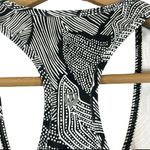 Lululemon  Black White Cool Racerback Tank Top Womens 6 Geometric Athleisure Photo 3