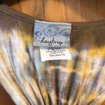Daytrip  Brown & Yellow Tie Dye Flyaway Vest Small Photo 2