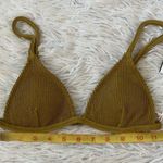 Good American NEW  Always fits Triangle bikini top dirty olive001 size Small Photo 7