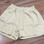 Free People Light Yellow Shorts Photo 0
