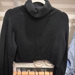 Princess Polly  Cropped Sweater Turtleneck Black Photo 1