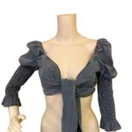 FashioNova Once Upon A Star Top - Light Wash Photo 0