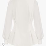 Belle Poque Women's Bow Tie Neck Ruffle Sleeveless Casual Work Solid Blouse 2X Photo 11