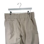 American Eagle Stretch Barrel Cream Corduroy Pants Paper Bag Womens 16 Short Photo 5