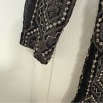 Maurice's Maurice’s Black Mesh Embroidered Fringe‎ Top Size Medium Photo 2