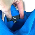 Lulus NWOT Glamorous Dedication Blue Sleeveless Column Crepe Maxi Dress Medium Photo 4