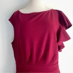 MIUSOL Cocktail Midi Length dress sleeveless with ruffle accent 2XL Red Size XXL Photo 1