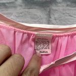 Vintage Julius Nylon Sheer Overlay Nightgown Pink Short Sleeve Size M 70s Size M Photo 5