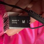 Zaful Hot Pink Cowl Neck Satin Mini Dress Medium Photo 4