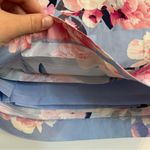 EXPRESS women’s size small floral ruched mini skirt purple pink periwinkle NWT Photo 5