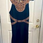 Free People Nwot BLACK BROWN  BODY CON DRESS WIRH MIRRORED EFFECT SIZE S Photo 0