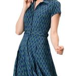 Eshakti diamond print cotton jersey shirtdress Size 4 Photo 0