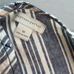 Peyton & Parker Striped Linen Blend Blue and White Dress with Pockets NWT Size M Photo 7