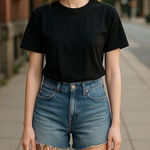 BDG Women’s Hi Rise Cut Off Button Fly Jean Shorts Size 25” Size 0 3.5” inseam Photo 0