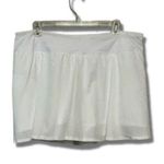 Zella Athletic Tennis Skirt Pull On Waistband Short Length Crisp White XXL NWOT Photo 0