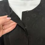 & Other Stories & Other Stories Black Burnout Silk Bracelet Sleeve Belted Midi Dress sz 36 / S Photo 12