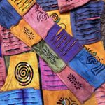 Rising International Hoodie Jacket Boho Patchwork Hippie Full zip up M Cotton Blue Size M Photo 3