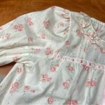Vintage Miss Elaine Pink floral Nightgown cupids hearts medium nos Photo 5
