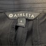 Athleta Tribeca Crop Pants wide leg black size 6 work travel stretch pockets Photo 4