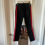 Mother The Mid Rise Dazzler Ankle Jeans – Zip In Flames – Size 26 Red Photo 5