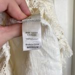 l*space L Aloha Mini Dress Crochet Fringe Floral White Coverup Summer Size Medium Photo 7