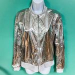 Victoria's Secret Victorias Sport Silver Metallic Bomber Jacket Photo 2