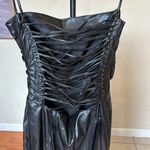 House Of CB  'Jalena' Black Vegan Leather Lace Back Dress NWOT size XL‎ Photo 9