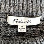 Madewell  Gray Knit Crewneck Sweater Photo 6
