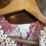 Calypso St Barth Target Women's 100% Silk Pink Red Floral Tunic Blouse XS 1135 Photo 3