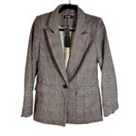 Allegra K New! Allegra‎ K Women's Plaid Blazer One Button Lapel Neck Jacket Photo 7