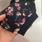 Maurice's black chiffon floral print bomber jacket size M Photo 7